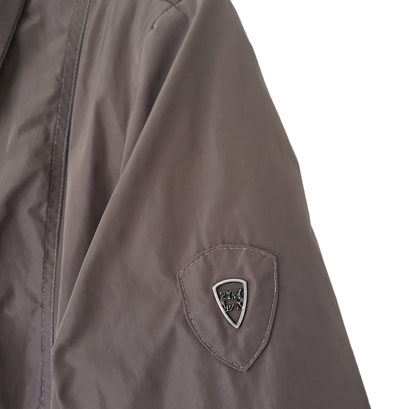 Barbara Lebek Ruffle Front Neutral Taupe Lightweight Spring Jacket AS IS - Picture 6 of 11